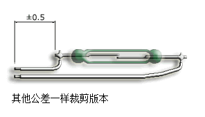 绘制公差钎焊干簧管