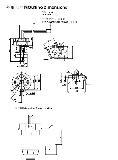 液位传感器（水位传感器）FS-0219-XXX尺寸规格