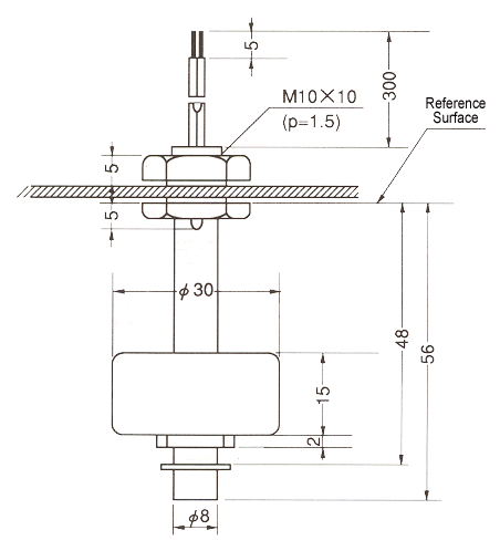 液位传感器（水位传感器）FS-8101/WF-01规格尺寸