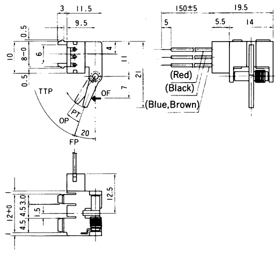 光电开关OS-5101尺寸规格