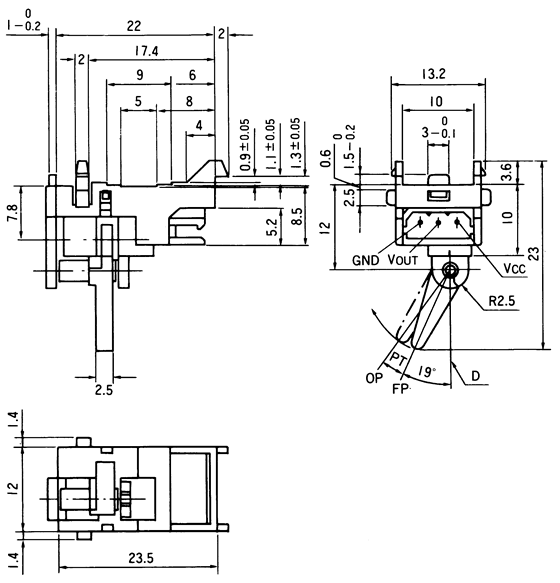 光电开关OS-5901尺寸规格