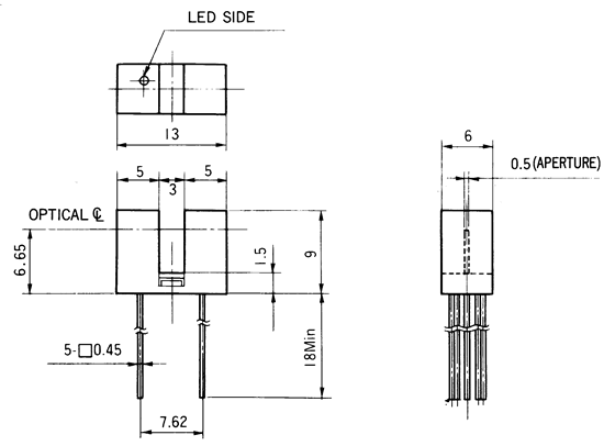 光电开关OS-1101尺寸规格