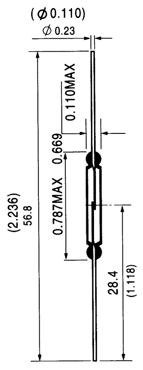 干簧管（磁性开关/磁簧开关）HYR-2003-2尺寸规格