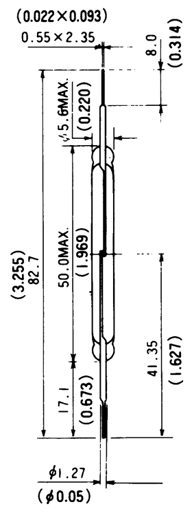 干簧管（磁性开关/磁簧开关）HYR-5007尺寸规格