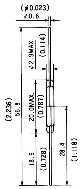 干簧管（磁性开关/磁簧开关）HYR-2031-1尺寸规格