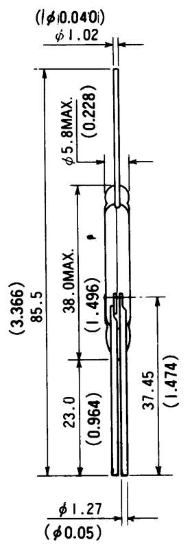 干簧管（磁性开关/磁簧开关）HYR-4003尺寸规格