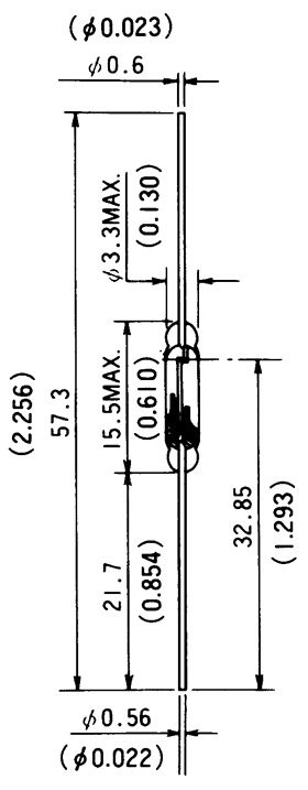 干簧管（磁性开关/磁簧开关）HYR-9001尺寸规格