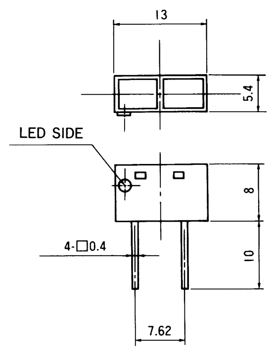 光电传感器（光学传感器）OM-2414尺寸规格