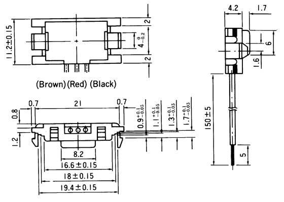 光电传感器（光学传感器）OM-5124尺寸规格