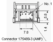 光电传感器（光学传感器）OM-371-A8 Connector 175489-3(AMP)