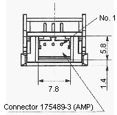 光电传感器（光学传感器）ON-171-A8 Connector 175489-3(AMP)