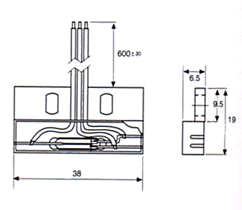 门磁开关（磁性开关/接近开关/接近传感器）PS-1552尺寸规格