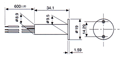 门磁开关（磁性开关/接近开关/接近传感器）PS-1631、PS-1632尺寸规格