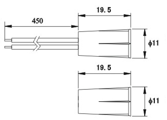 门磁开关（磁性开关/接近开关/接近传感器）PS-1651尺寸规格