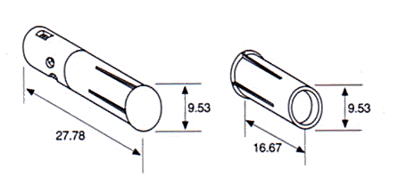门磁开关（磁性开关/接近开关/接近传感器）DC-3621尺寸规格