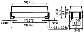 干簧继电器（磁簧继电器/舌簧继电器）LJ1A-1B尺寸