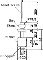 液位开关（水位开关/液位传感器）MFS17-A-1尺寸规格