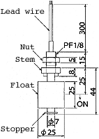 液位开关（液位传感器/水位开关）MFS21-E-1尺寸规格