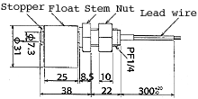 液位开关（液位传感器/水位开关）MFS21-K-2尺寸规格