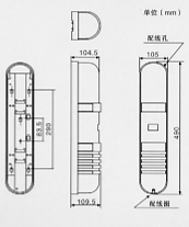 红外线检测器（防盗报警器/红外线报警器）XA-1010/2010/2510尺寸规格1